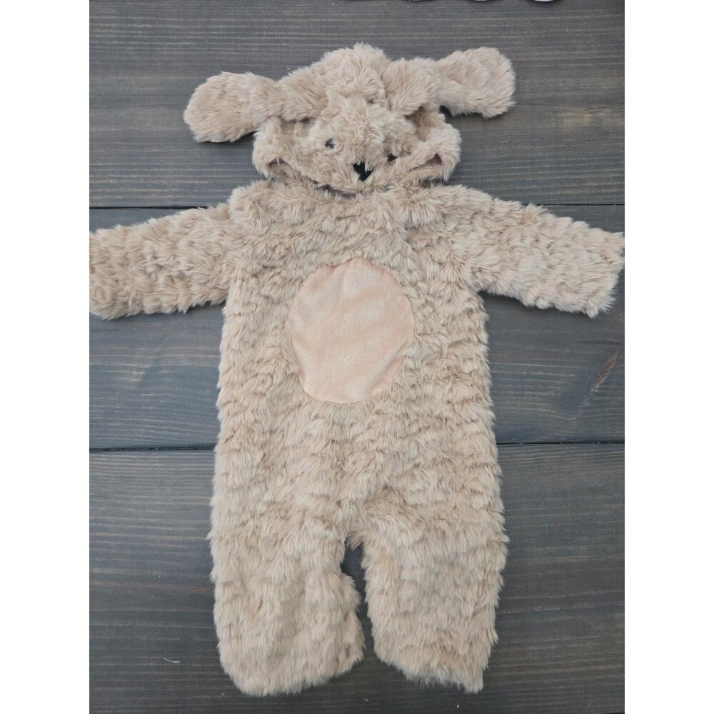 Pottery Barn Kids Plush Puppy LABRADOODLE Brown Costume Bunting 0 To 6 Months